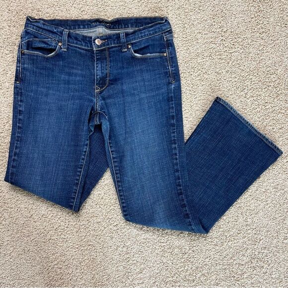 OLD NAVY The Flirt Flare Mid Rise Jeans Denim Medium Wash Blue Size 8 - Picture 1 of 11